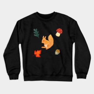 Autumn seasonal nature illustration Crewneck Sweatshirt